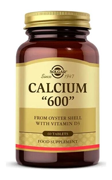 Solgar Calcium Oyster Shell 600 Mg 60 Tablet