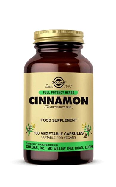 Solgar Cinnamon 100 Kapsül