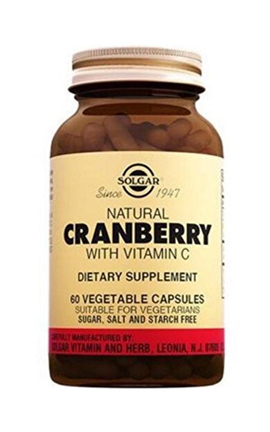 Solgar Cranberry Extract with Vitamin C 60 Kapsül