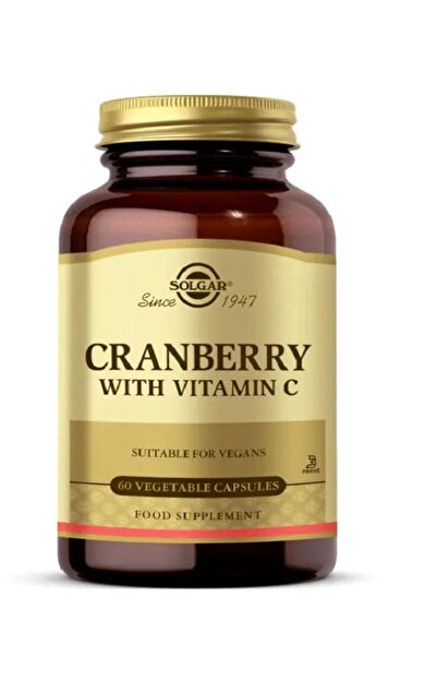 Solgar Cranberry Extract with Vitamin C 60 Kapsül