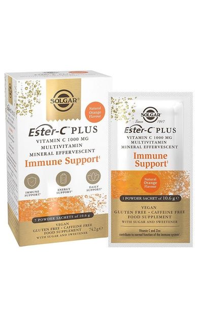 Solgar ESTER-C Plus Vitamin C 1000 MG Efervesan 7 Sachet