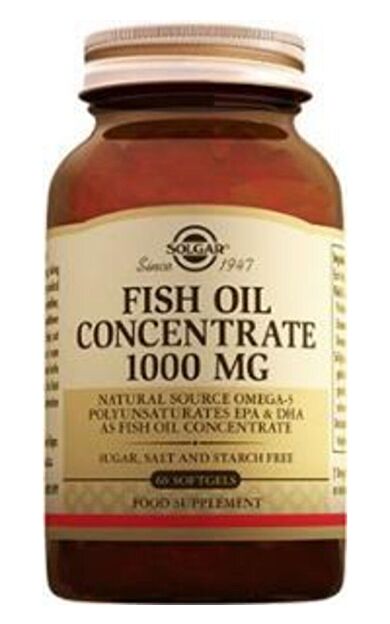 Solgar Fish Oil Concentrate 1000 mg 60 Softgel