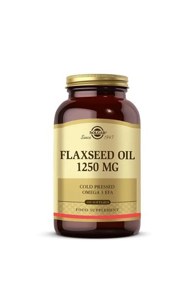 Solgar Flaxseed Oil 1250 mg 100 Softjel