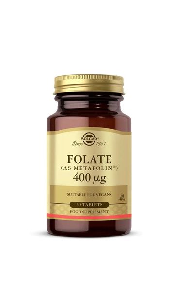 Solgar Folate 400mcg 50 Tablet