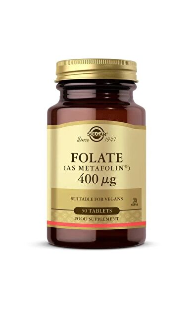 Solgar Folate 400 Mcg 50 Tablet