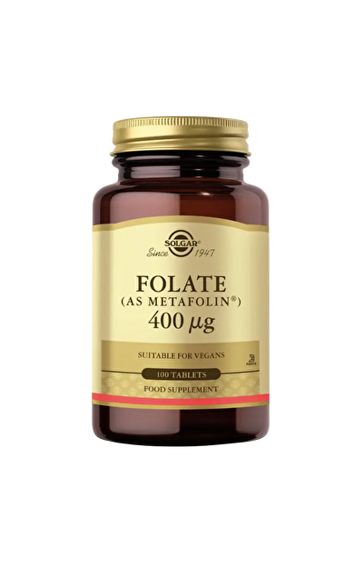 SOLGAR Folic Acid (Folacin) 400 mcg 100 Tablet