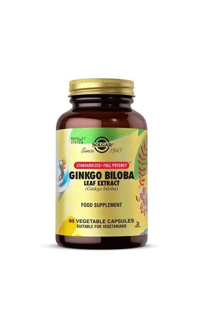 Solgar Ginkgo Biloba Leaf Extract 60 Kapsül