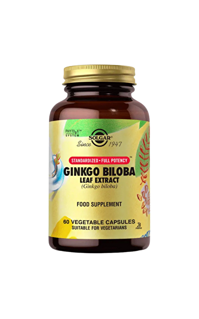 SOLGAR Ginkgo Biloba Leaf Extract 60 Kapsül