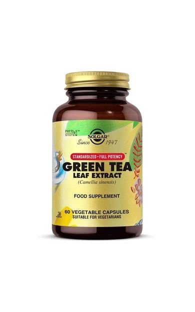Solgar Green Tea Leaf Extract 60 Kapsül