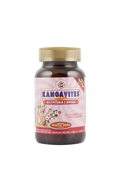 Solgar Kangavites Tropikal Meyve Aromalı 60 Tablet