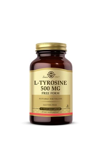 Solgar L-Tyrosine 500mg 50 Vegi Kapsül