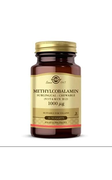 Solgar Methylcobalamin B12 1000 mcg 30 Dilaltı Tableti