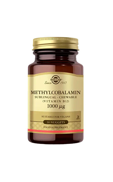 Solgar Methylcobalamin B12 1000 mcg 30 Dilaltı Tableti