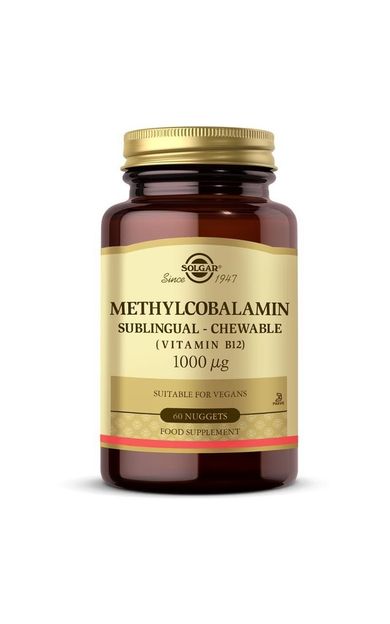 Solgar Methylcobalamin - Vitamin B12 1000mcg Sublingual 60 Tablet
