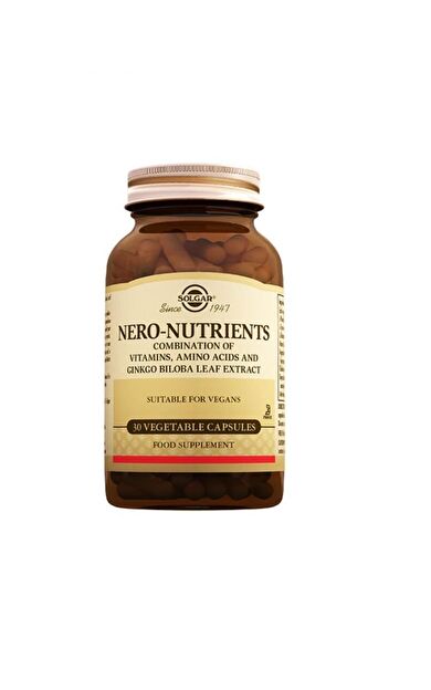 Solgar Nero Nutrients - 30 Veg Kapsül -SKT:08/2027