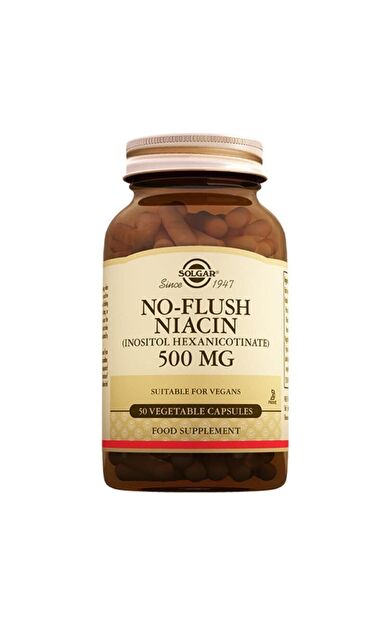 Solgar No Flush Niacin 500 mg 50 Kapsül
