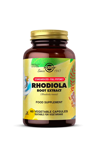 SOLGAR Rhodiola Root Extract 60 Kapsül (Altın Kök- rodıola)