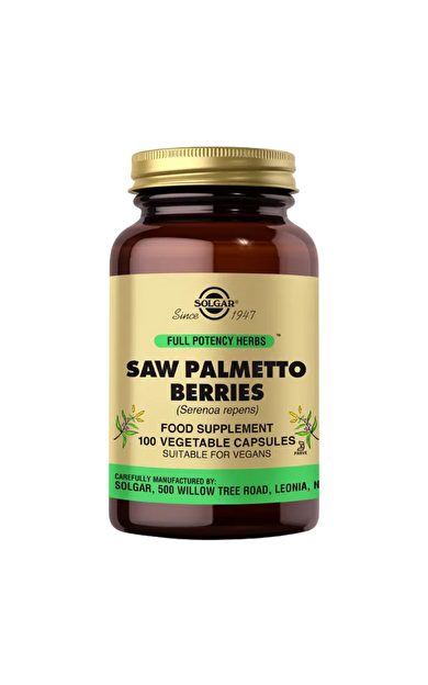 SOLGAR Saw Palmetto Berries 100 Kapsül 520mg