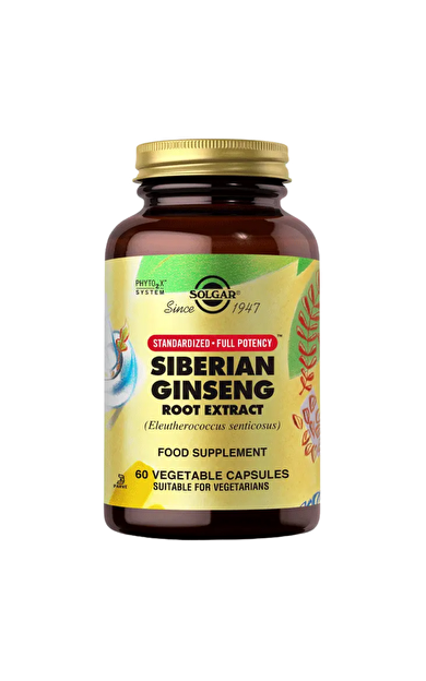 SOLGAR Siberian Ginseng Root Extract 60 Kapsül