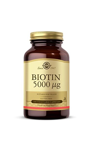 Solgar Biotin 5000 Mcg 100 Kapsül
