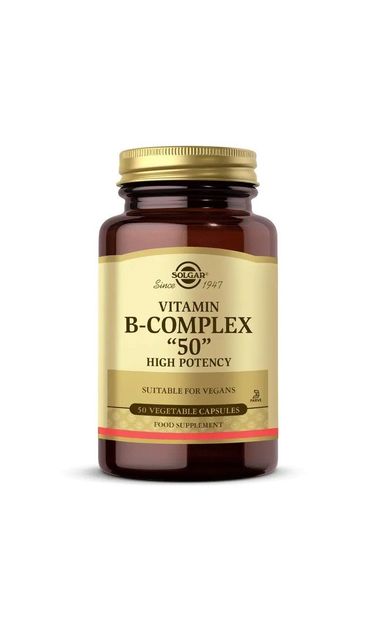 Solgar Vitamin B Complex 50mg 50 Kapsül