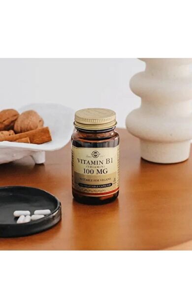 Solgar Vitamin B1 Thiamin 100 mg 100 Vegetable Kapsül