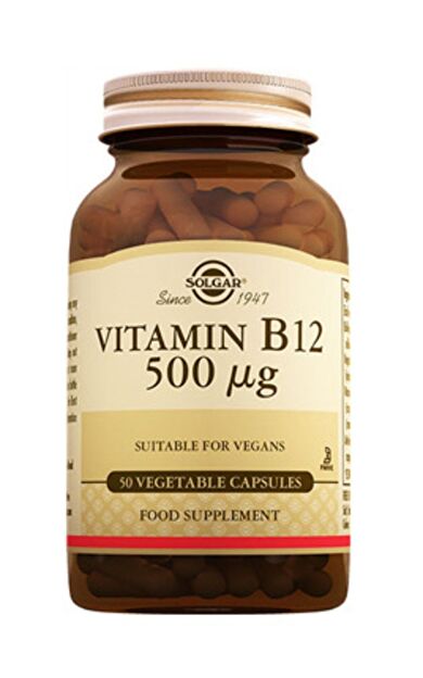 Solgar Vitamin B12 500 mcg 50 Kapsül