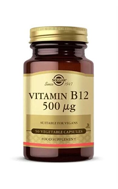 Solgar Vitamin B12 500 mcg 50 Kapsül