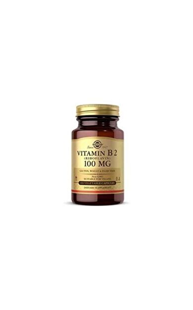 Solgar Vitamin B2 Riboflavin 100 mg 100 Kapsül
