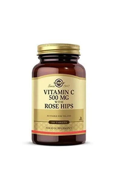 Solgar Vitamin C with Rose Hips 500 mg 100 Tablet