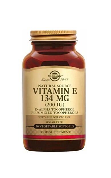Solgar Vitamin E 200 IU 50 Vegetable Softgel