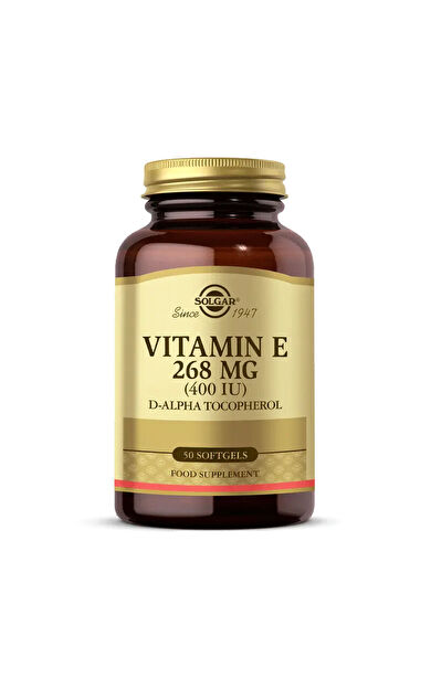 Solgar Vitamin E 400 IU 50 Yumuşak Jelatin Kapsül