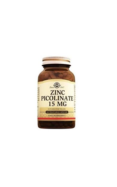 Solgar Zinc Picolinate 15 Mg 100 Kapsül