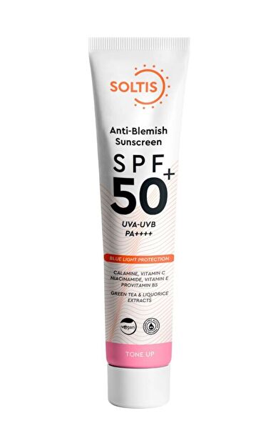 Soltis Leke Karşıtı ve Ton Eşitleyici Pembe Güneş Koruyucu Krem SPF50+ Pa++++, 50 ml
