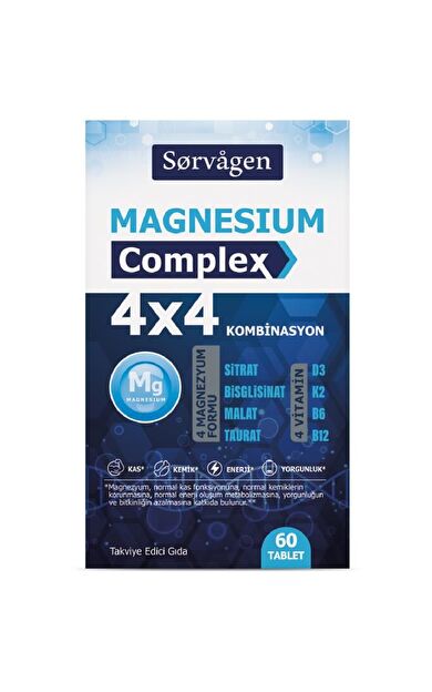 Sorvagen Magnesium Complex 4x4 Combination 60 Tablet
