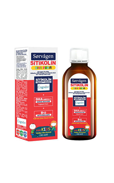 Sorvagen Smart Sıvı Form Stikolin Takviye Edici Gıda 150 ml