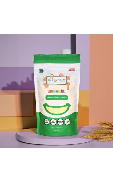 Soul Kitchen Organik İnce Buğday İrmiği 250gr (bebek irmiği)