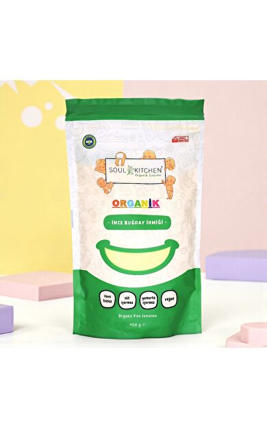 Soul Kitchen Organik İnce Buğday İrmiği 400gr (bebek irmiği)