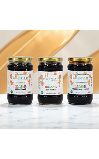 Soul Kitchen Organik Ek Gıda Seti 3'lü Pekmez Paketi Model 9