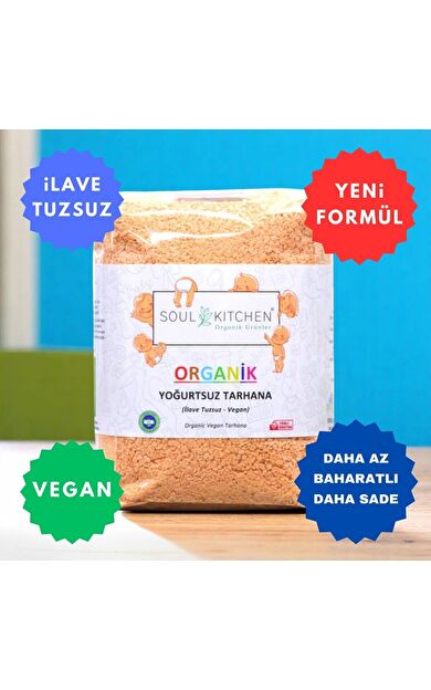 Soul Kitchen Organik Yoğurtsuz Tarhana 500gr (Vegan) (İlave Tuzsuz)
