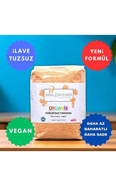 Soul Kitchen Organik Yoğurtsuz Tarhana 250gr (Vegan) (İlave Tuzsuz)