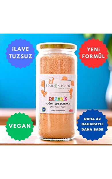 Soul Kitchen Organik Yoğurtsuz Tarhana cam 350gr (Vegan) (İlave Tuzsuz)