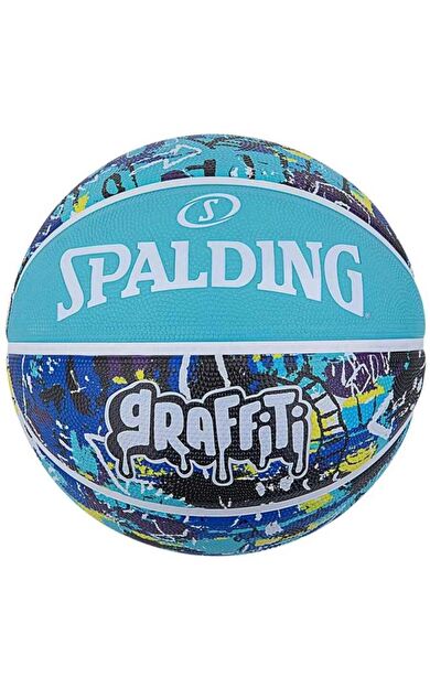 Spalding 7 Numara Blue Graffiti Sz7 2021 Basket Topu 84373z Pompa dahil değildir Çok Renkli