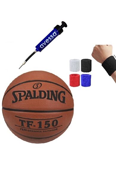 Spalding Tf-150 Basketbol Topu No: 5 Numara + Pompa + Havlu Bileklik
