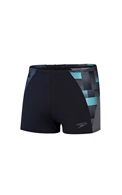 Speedo End+ Max Splice Asht Am Black/Grey Erkek Yüzücü Mayosu 8-00300317540 Siyah