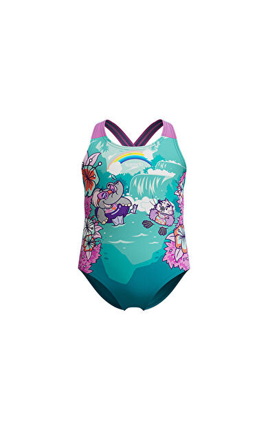 SPEEDO SPEEDO BCK 1PC XBCK IF BLUE Kız Çocuk Mayosu 8-00314218254 Mavi