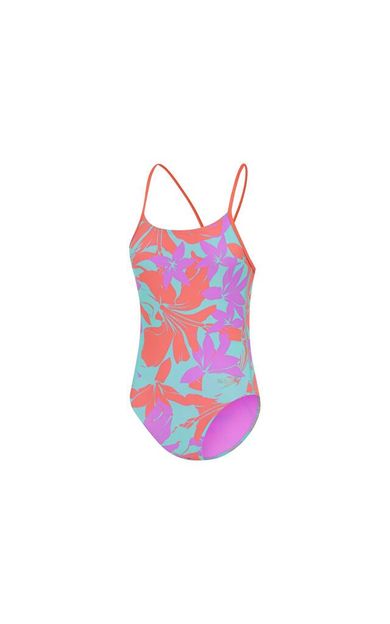 Speedo Alv Lline Bk 1Pc Jf Purple Kız Çocuk Mayosu 8-00350018093 Mor