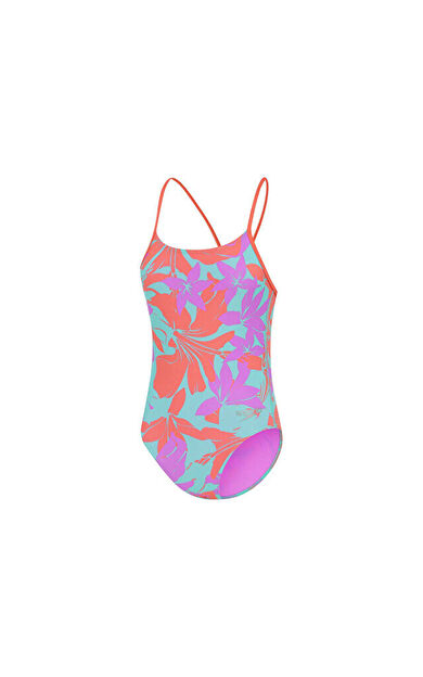 Speedo Alv Lline Bk 1Pc Jf Purple Kız Çocuk Mayosu 8-00350018093 Mor