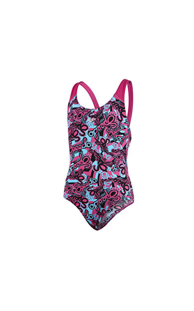 Speedo Kız Çocuk Mayosu 8-07386B483 Alv Spbk V1 Jf Pink Blue