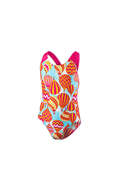 Speedo Kız Çocuk Mayosu Pembe Alv Spbk V1 Jf Pink Blue 8-07386B489